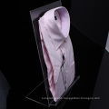 Transparent Desktop Acrylic Clothing Display Stand Shirt